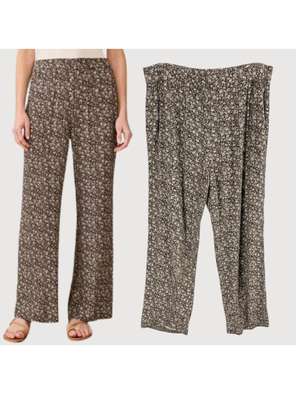 Faherty Cabana Floral Wide Leg Pants XL